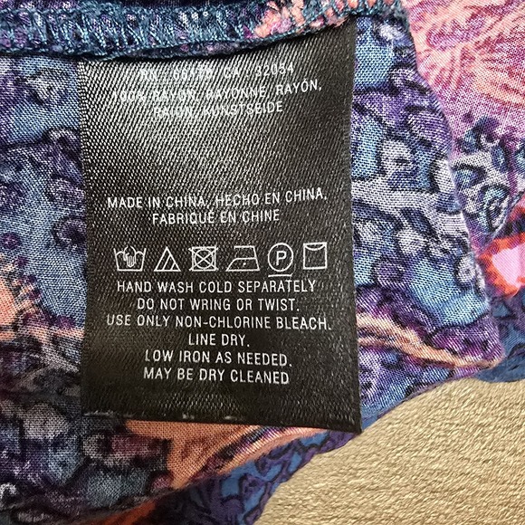 Anthropologie Ett Twa Women‎ XL Wynnewood High Rise Floral Shorts Pockets Red - Picture 6 of 7